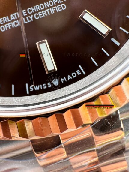 Rolex Datejust 126231-0043 | Schokoladen-Zifferblatt & Everose-Gold | Clean Factory Super Clone