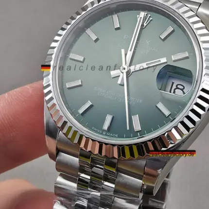 Clean Factory Rolex Datejust 31 Ref. 278274-0018 | Grün | 18K Weißgold Wrapped Lünette | DD2236
