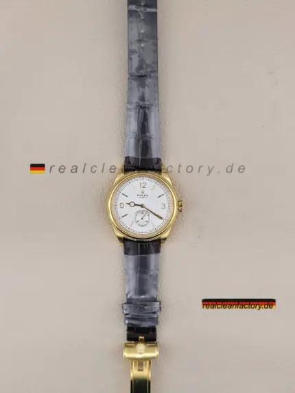Clean Factory Rolex Perpetual 1908 39mm 52508-0006 | Gelbgold | Weißes Zifferblatt | DD7140
