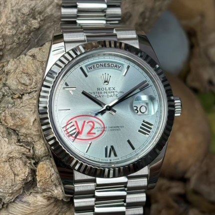 VS Factory Rolex Day-Date 40 Ref. 228236-0012 Platin Eisblau Roman Dial – Dandong 3255