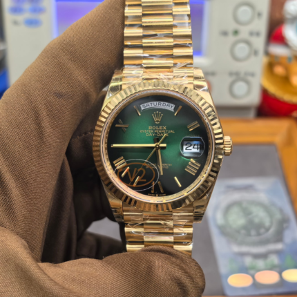 VS Factory Rolex Day-Date 40 Ref. 228238-0069 Gelbgold Green Ombré Roman – Dandong 3255