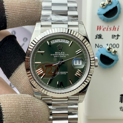 VS Factory Rolex Day-Date 40 Ref. 228239-0033 Weißgold Olivgrün Roman – Dandong 3255