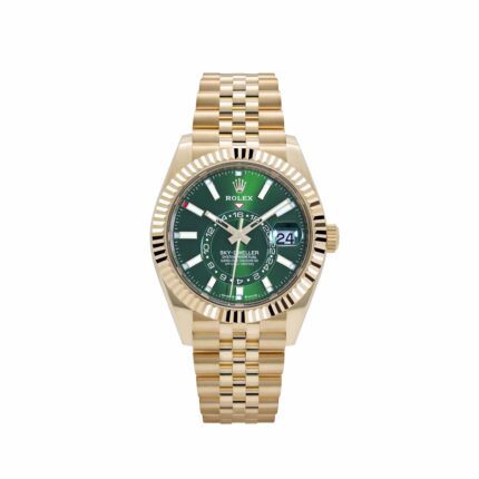 Rolex Sky-Dweller 42 Ref. 336938-0008 Gelbgold Grün Jubilee ZF | DD9002